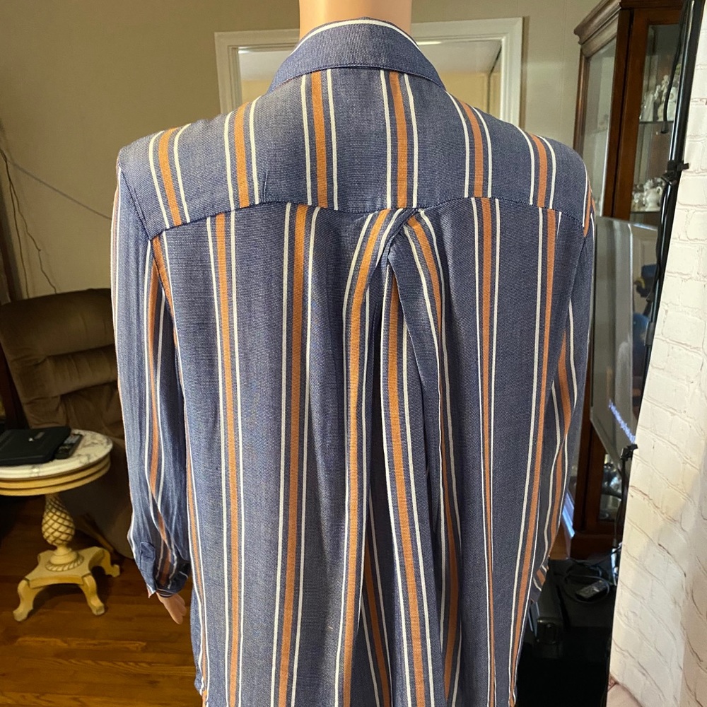 Universal Thread stripped flowy button down size … - image 5